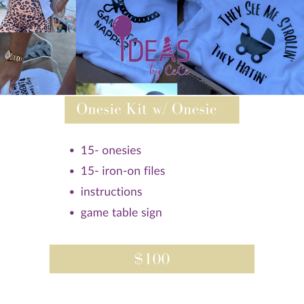 Onesie Kit with Onesies Included
