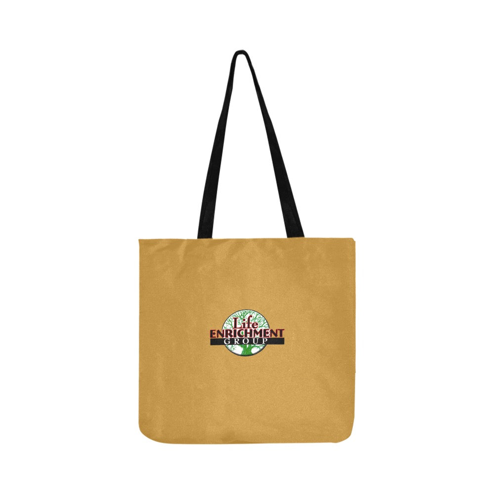 LEG Tote Gold Reusable Shopping Bag Model 1660 (Two sides)